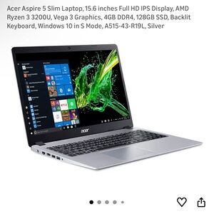 Acer Aspire 5 Slim Laptop - Silver
